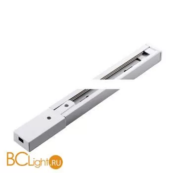 Шинопровод однофазный Arte Lamp Track A511133 1м белый с токоподводом и заглушкой - Фото 1