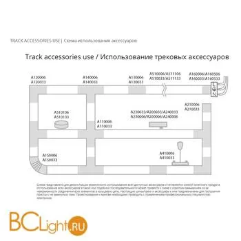 Шинопровод однофазный Arte Lamp Track A511133 1м белый с токоподводом и заглушкой - Фото 0