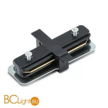 прямой коннектор для встраиваемого 1-фазного шинопровода Arte Lamp A130106 черный