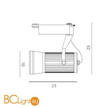 Трековый светильник Arte Lamp Track lights A6330PL-1BK - Схема
