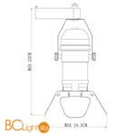 Трековый светильник Arte Lamp Petalo A5319PL-1BK - Схема