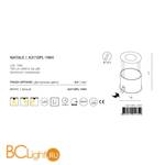 Встраиваемый светильник Arte Lamp Natale A3110PL-1WH - Схема