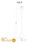 Бра Arte Lamp Twist A7603AP-1WH - Схема