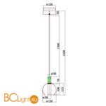 Подвесной светильник Arte Lamp Valley A1023SP-1CC - Схема