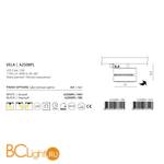 Трековый светильник Arte Lamp Vela A2508PL-1WH - Схема
