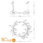 Люстра Arte Lamp Vincent A7790SP-24GO - Схема