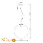 Подвесной светильник Arte Lamp Volare A1564SP-1PB - Схема