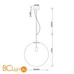 Подвесной светильник Arte Lamp Volare A1940SP-1CC - Схема