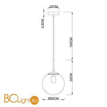 Подвесной светильник Arte Lamp Volare A1563SP-1PB - Схема