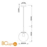 Подвесной светильник Arte Lamp Volare A1563SP-1PB - Схема