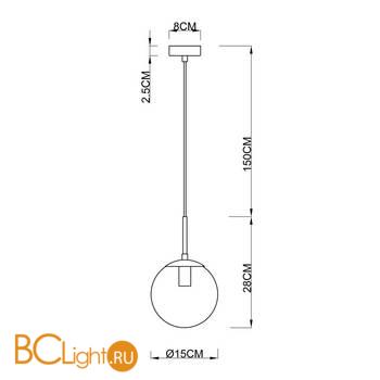 Подвесной светильник Arte Lamp Volare A1915SP-1CC - Схема
