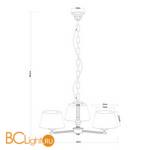 Люстра Arte Lamp York A2273LM-3AB - Схема