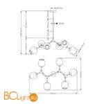 Люстра Arte Lamp Yuka A4103SP-6GO - Схема