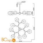 Люстра Arte Lamp Yuka A7759PL-9PB - Схема