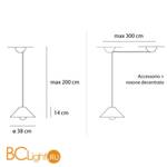 Подвесной светильник Artemide Aggregato A089700+A033200+A086000 - Схема