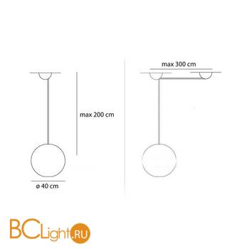 Подвесной светильник Artemide Aggregato A089412+A033200+A086000 - Схема