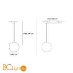 Подвесной светильник Artemide Aggregato A089412+A033200+A086000 - Схема