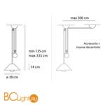 Подвесной светильник Artemide Aggregato A089860+A033100+A086000 - Схема
