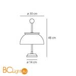 Настольный светильник Artemide Alfa 0026010A - Схема