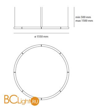 Подвесной светильник Artemide Alphabet 1207000APP - Схема
