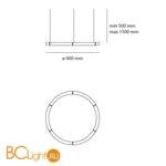 Подвесной светильник Artemide Alphabet 1206000A - Схема