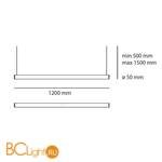 Подвесной светильник Artemide Alphabet 1204000A - Схема