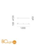 Потолочный светильник Artemide Alphabet 1425000A - Схема