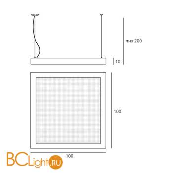 Подвесной светильник Artemide Altrove 1340150APP - Схема