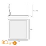 Подвесной светильник Artemide Altrove 1340050A+1339010A - Схема