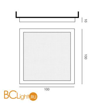 Настенно-потолочный светильник Artemide Altrove 1352050A+1339010A - Схема