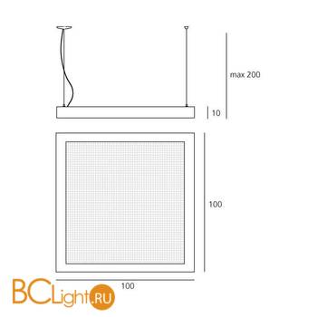 Подвесной светильник Artemide Altrove 1648010A+1541010A - Схема