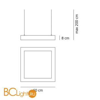 Подвесной светильник Artemide Altrove 1539010A+1541010A - Схема