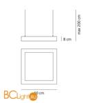 Подвесной светильник Artemide Altrove 1540010A+1541010A - Схема