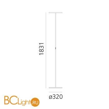 Напольный светильник Artemide Athena 1833020A - Схема