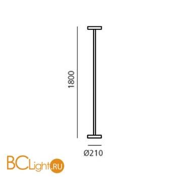 Напольный светильник Artemide Bincan DX0050N10L - Схема
