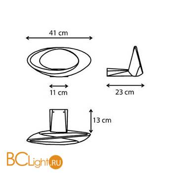 Настенный светильник Artemide Cabildo 1181010A - Схема