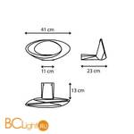 Настенный светильник Artemide Cabildo 1190010A - Схема