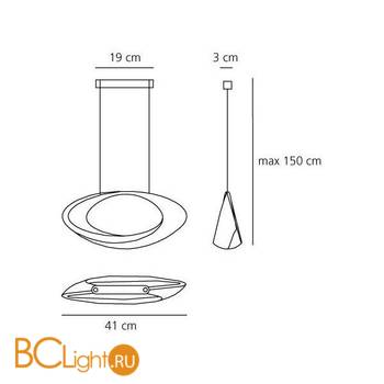 Подвесной светильник Artemide Cabildo 1192010A - Схема
