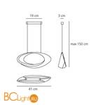 Подвесной светильник Artemide Cabildo 1192010A - Схема