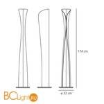 Напольный светильник Artemide Cadmo 1361W20A - Схема