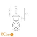 Подвесной светильник Artemide Calenda 1729010A - Схема