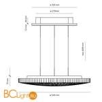 Подвесной светильник Artemide Calipso 0213W10APP - Схема