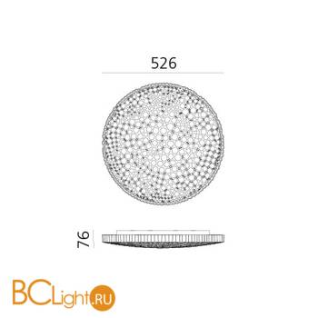 Настенно-потолочный светильник Artemide Calipso 0210W10APP - Схема