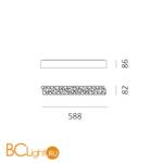 Потолочный светильник Artemide Calipso 2010010A - Схема