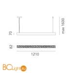 Подвесной светильник Artemide Calipso 0223010A - Схема