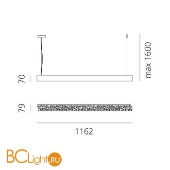 Подвесной светильник Artemide Calipso 2014010APP - Схема