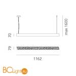 Подвесной светильник Artemide Calipso 2014010APP - Схема