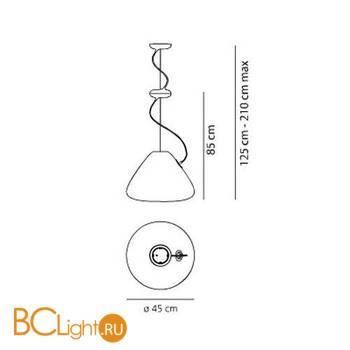 Подвесной светильник Artemide Capsule 1603010A - Схема
