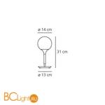 Настольная лампа Artemide Castore 1044110A - Схема