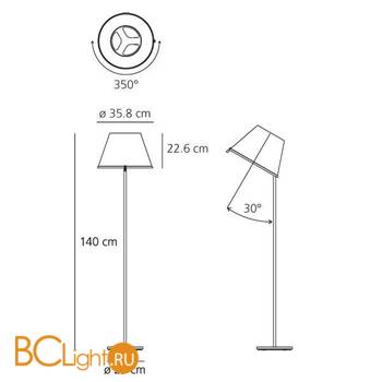 Торшер Artemide Choose 1136110A - Схема